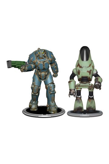 Fallout mini figure 2-pak set d x01 i protektron 7 cm