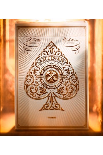 Cartes à jouer artisan blanc