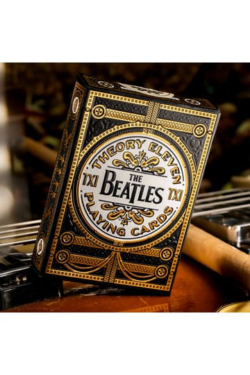 The Beatles som spiller kort svart spesialutgave