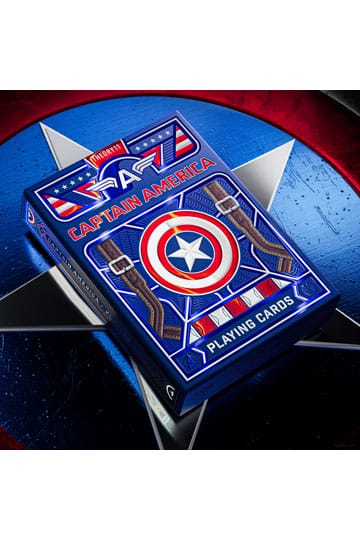 Captain America spillekort patriotisk design