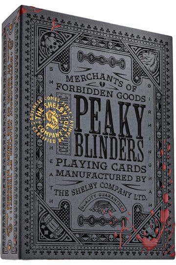 Peaky Blinders spelkort smidda i rök och blod