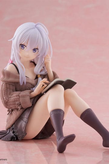 Wandering Witch: The Journey of Elaina PVC Statue Desktop Figura linda Elaina ropa casual ver. 13 cm