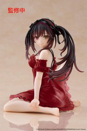 Datum Een Live V PVC Standbeeld Desktop Leuke Figuur Kurumi Tokisaki Nachtkleding Ver. Vernieuwing 13 cm