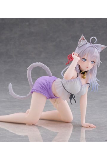 Alya Bazen Duygularını Rus PVC Heykelinde Saklıyor Masaüstü Sevimli Figür Alya Kedi Kulak Roomwear Ver. 13 cm