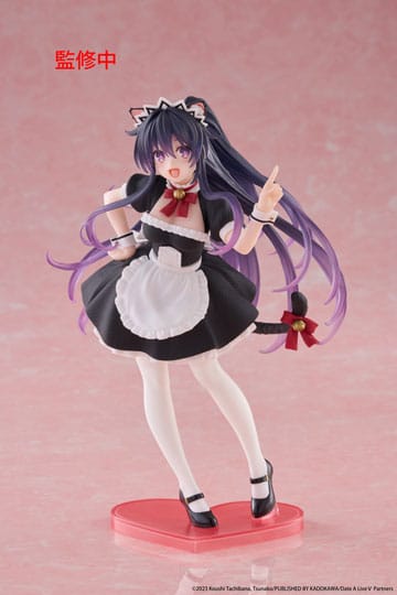 Estatua de PVC de Date A Live V Coreful Tohka Yatogami Cat Ear Maid Ver. 18cm