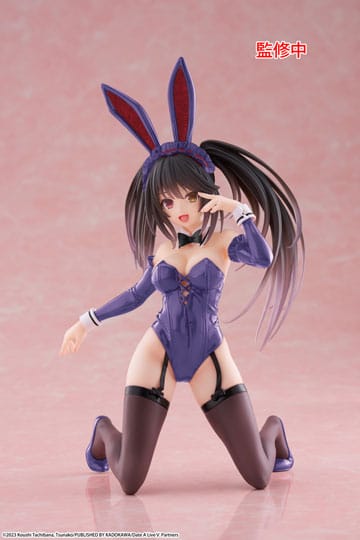 Date A Live V PVC Statue Desktop Söt Figur Kurumi Tokisaki Bunny Ver. Förnyelse 13 cm