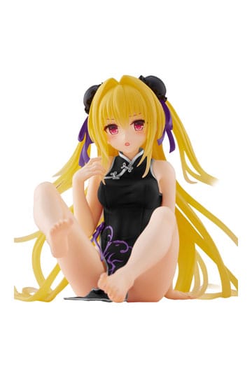 To Love-Ru Darkness PVC Statue Desktop Sød Figur Golden Darkness (Kina kjole Ver.) Fornyelse 13 cm