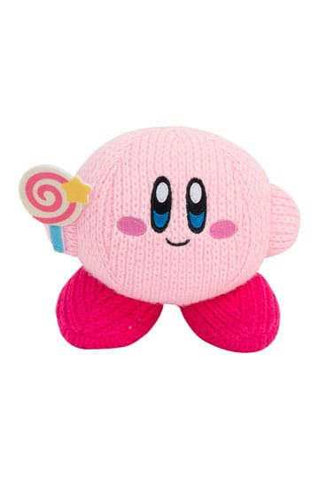 Kirby Nuiguru-Knit pluchen figuur Kirby met onoverwinnelijke snoepstaf
