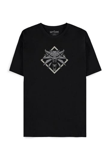 The Witcher T-Shirt Wolf Medallion