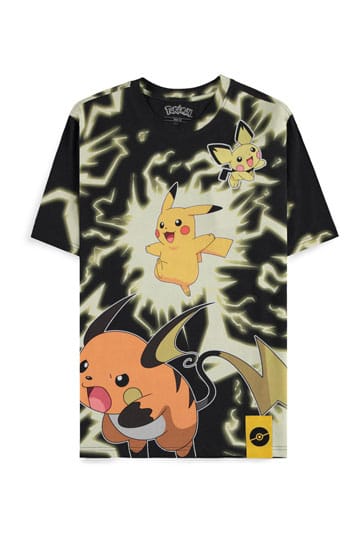 T-shirt Pokémon Mirage Aop Pikachu Lightning