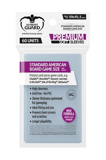 Ultimate Guard Board Game Sleeves (60) - Standard American