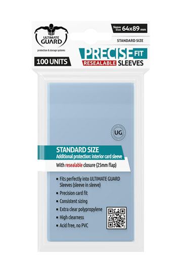 Ultimate Guard Precise-Fit Sleeves Standard Size (100) - Resealable