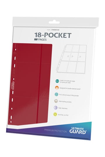 Pagine a 18 tasche per la guardia Ultimate (10)-ROSSO