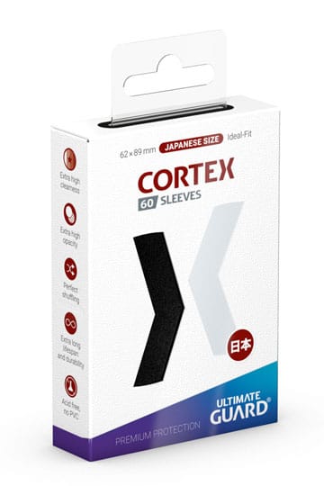 Ultimate Guard Cortex Sleeves Japanese Size (60) - Black