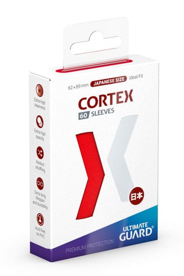 Ultimate Guard Cortex Sleeves Japanese Size (60) - Red