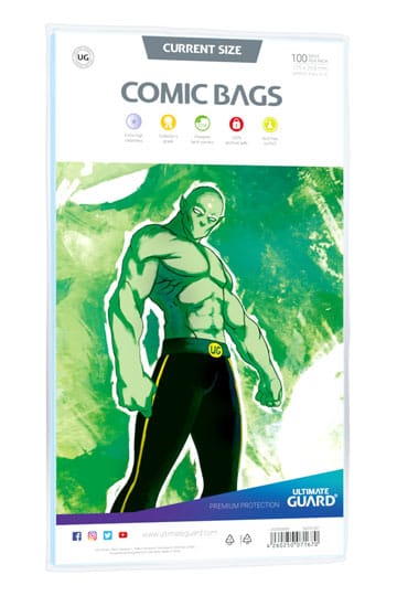 Ultimate Guard Comic Bags Standard (100) - Aktuell storlek