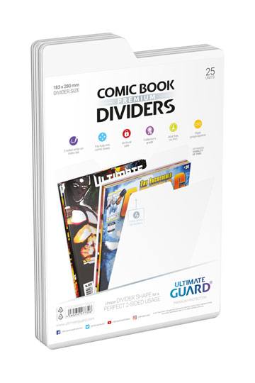 Ultimate Guard Comic Book Divider (25) - White