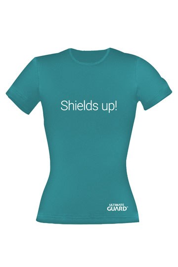 Ultieme Guard Dames T-shirt Schilden omhoog! Petrol Blauw
