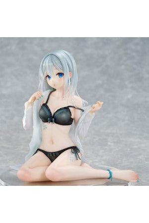 Origineel personage PVC-standbeeld 1/7 Silver-Haired Girl Sky Blue Morning Special Outfit Ver. door Fuumi Illustratie 16 cm