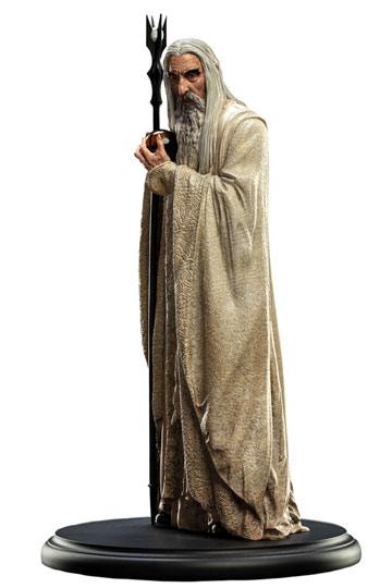 Señor de los anillos Estatua Saruman el blanco 19 cm