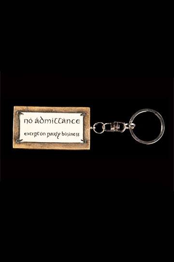 Lord of the Rings Key Ring No Admittance 6 cm