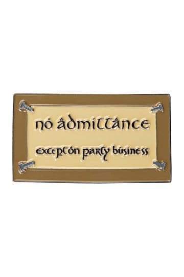 Lord of the Rings Magneet Geen Toegang (Emaille) 7 cm