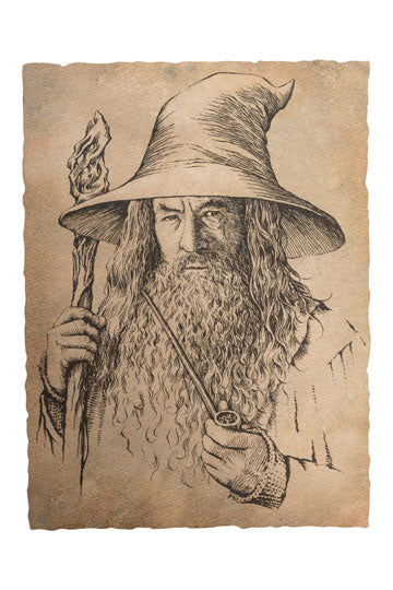 The Hobbit Art Print Portrait of Gandalf the Grey 21 x 28 cm