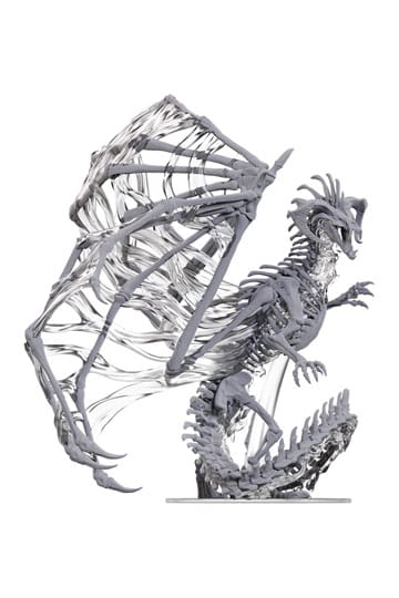 D&D Nolzur's prachtige miniaturen Ongeverfde miniaturen Zwart Dracolich 30 cm