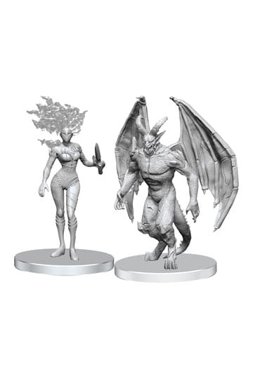 Pathfinder Tagli profondi Miniature non verniciate Gargoyle e Shae