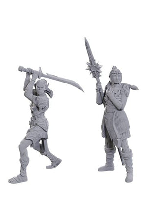 D&D Nolzur's Marvelous Miniatures Unpainted Miniature Lae'zel & Shadowheart