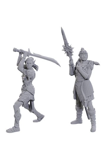 D&D Nolzur's Marvelous Miniatures Unpainted Miniature Lae'zel & Shadowheart