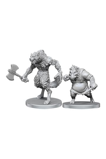 Pathfinder Deep Cuts Miniature non verniciate Lupo mannaro e cinghiale mannaro