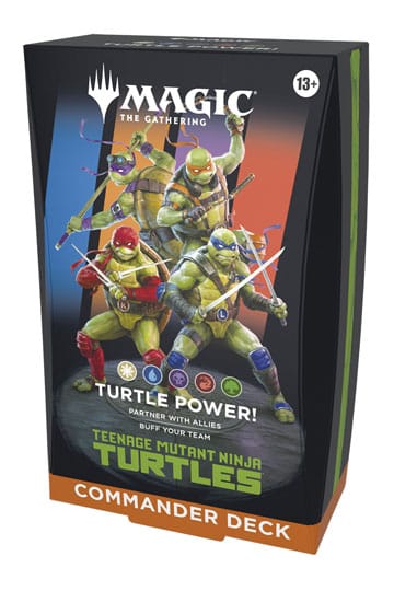 Custodia per mazzi Commander di Magic the Gathering Teenage Mutant Ninja Turtles (4) inglese