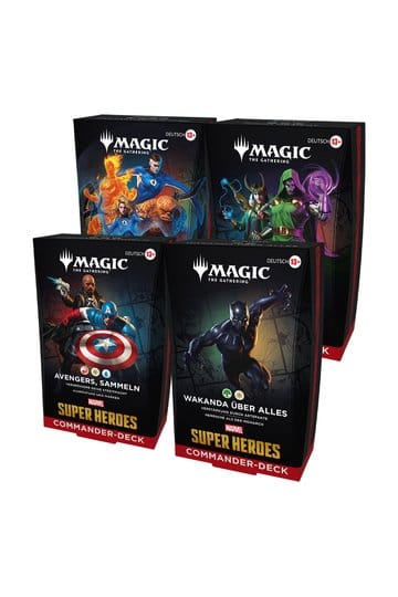 Magic the Gathering Marvel Super Heroes Commander Decks Case (4) german