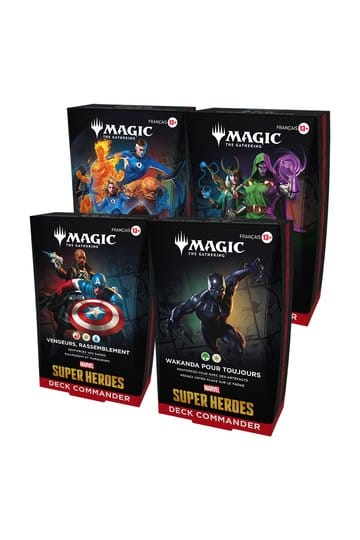 Magic the Gathering Marvel Super Heroes Commander Decks Case (4) fransk