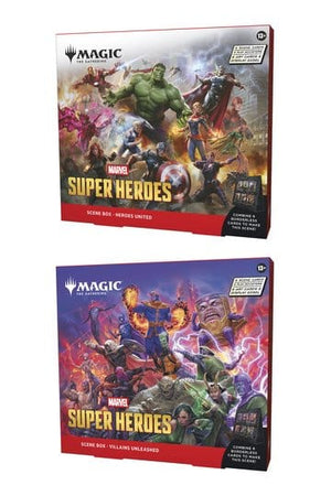 Magic the Gathering Marvel Super Heroes Scene Box Display (4) engelsk