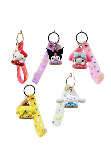 Sanrio Donuts Series Keychain with Hand Strap Hello Kitty and Friends Display (12)