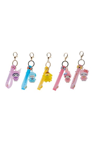 Sanrio Raincoat Series Keychain with Hand Strap Hello Kitty and Friends Display (12)