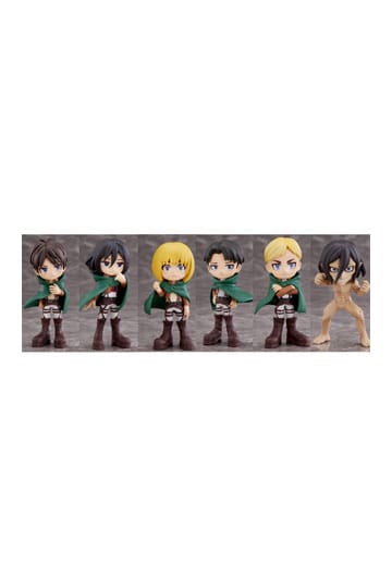 Attack On Titan Anime Series Mini Figures 9 cm Display (6)