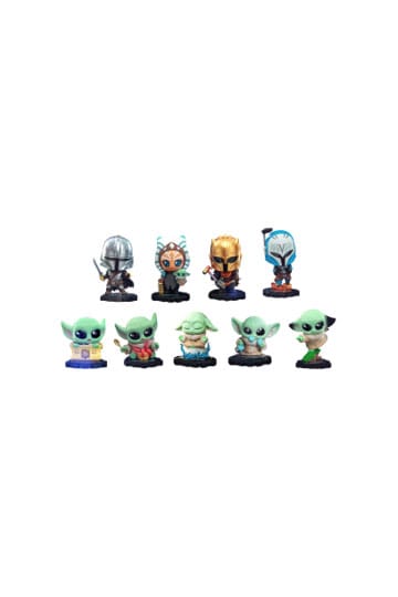 Star Wars The Mandalorian Cosbi Minifiguren 8 cm Blind Box Display (8)
