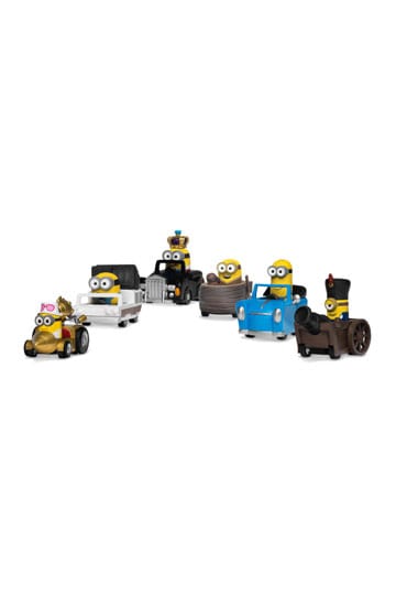 Minions Zoom Hero Pullback Vehicles with Figures Assortment (12)