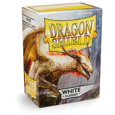 Ärmel Dragon Shield - Weiß (100ct)