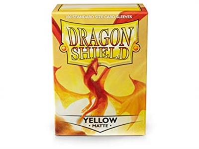 Manches dragon blindages mat - jaune (100ct)