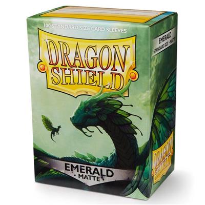 Ärmel Dragon Shield Matte Emerald (100CT)
