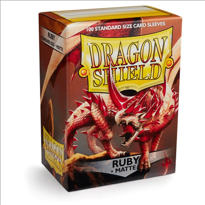 Manches dragon bouclier mate rubis (100cT)