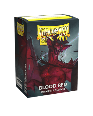 Ærmer Dragon Shield Blood Red (100ct)