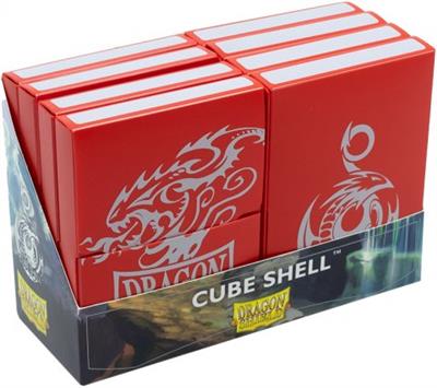 DECKBOX Dragon Shield Cube Shell Blood Red