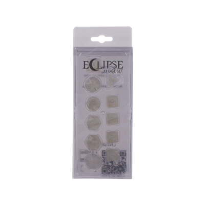 DICE ECLIPSE Artic White 11 Dice Set