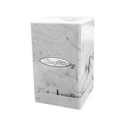 DECKBOX Satin Tower Marble White / Black