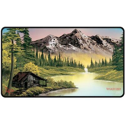 PLAYMAT Stitched Bob Ross Mountain Retreat